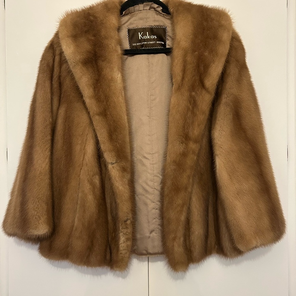 Vintage Fur Brown Coat Women’s (M) Kakas of Boston